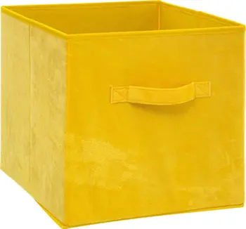 Kuti tekstile 5five Clothes Box for Kallax Yellow Loft, për rafte Kallax, e verdhë