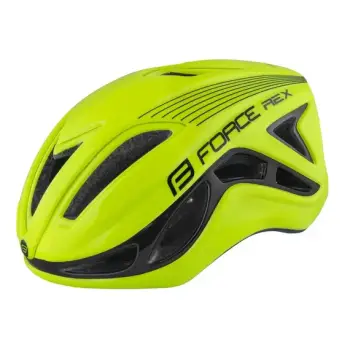 Helmet FORCE Rex, M - L, fluo / e zezë