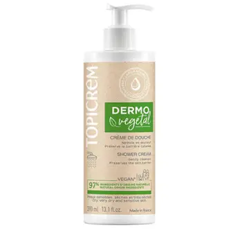 Krem dushi për lëkurë të ndjeshme Topicrem Dermovegetal, 390 ml