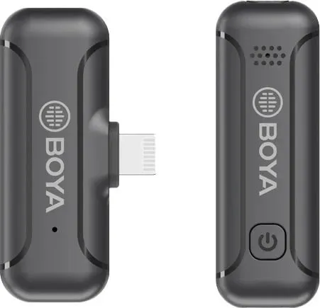 Mikrofon wireless mini BOYA BY-WM3T1-D, për pajisje iOS, 1+1 - 1