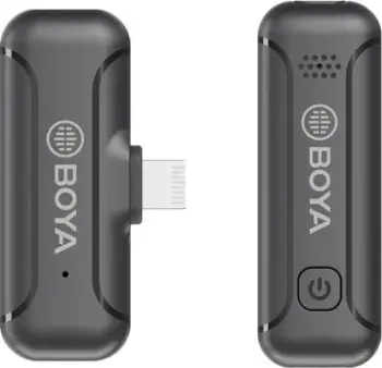 Mikrofon wireless mini BOYA BY-WM3T1-D, për pajisje iOS, 1+1