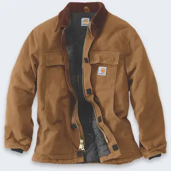 Xhaketë për meshkuj Carhartt Loose Fit Firm Duck Insulated Traditional, e izoluar, Carhartt Brown