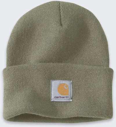 Kapelë Carhartt Knit Cuffed Beanie, akrilik, e trashë, e zezë - 3