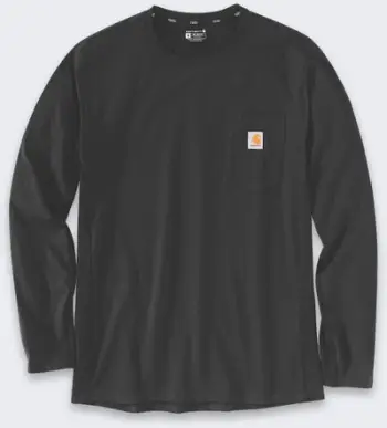 Bluzë me mëngë të gjata Carhartt Force Pocket, për meshkuj, XXL, e zezë