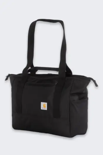 Çantë tote për laptop Carhartt Classic, 17", poliester, e zezë