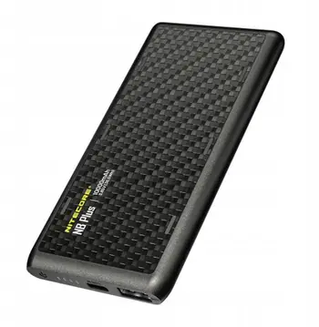 Powerbank Nitecore NB Plus, 10000mAh, rezistent ndaj ujit, i zi