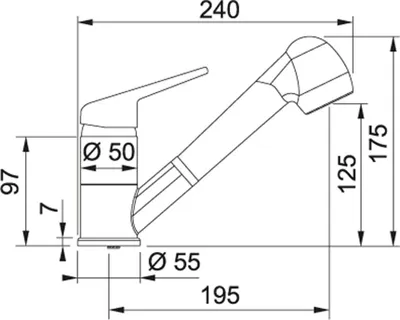 Rubinet Franke Prince II 115.0470.663, bezhë - 2
