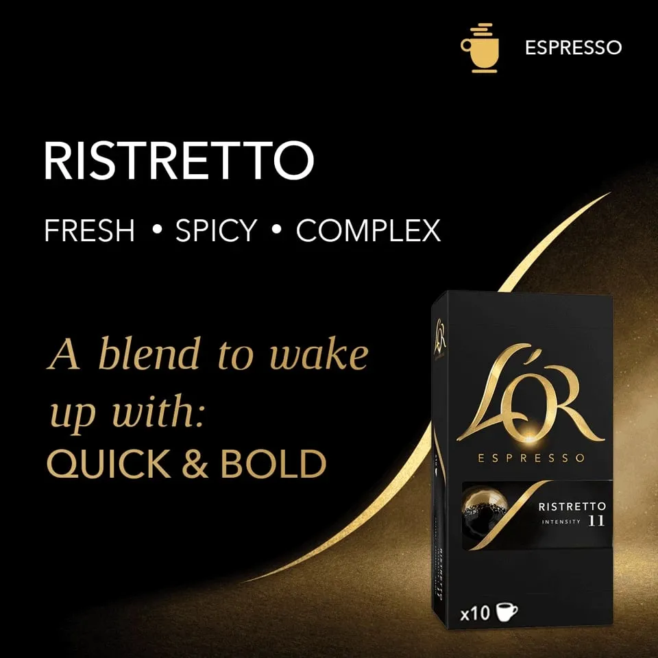 Kapsula Kafeje L'OR Ristretto, 10 copë - 6