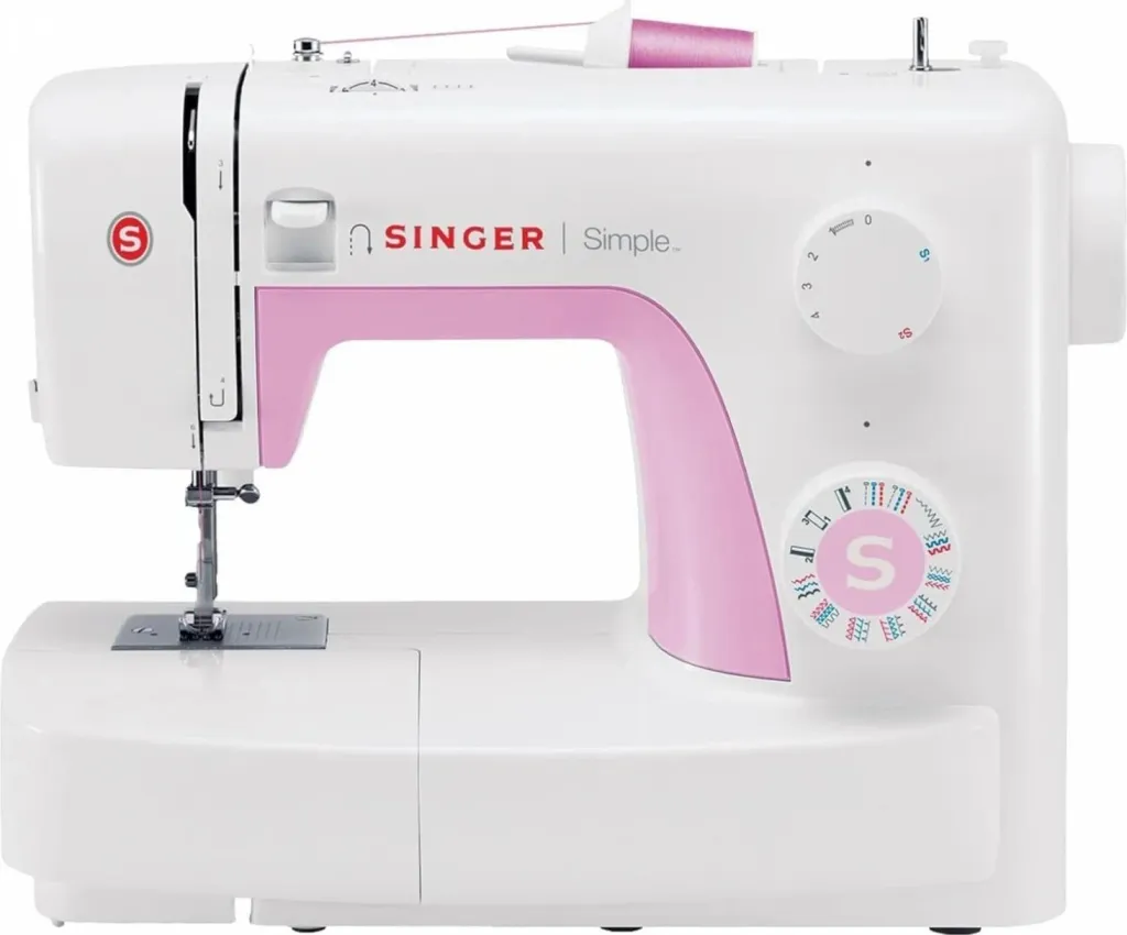 Makine qepëse Singer Simple 3223, bardhë-rozë - 1