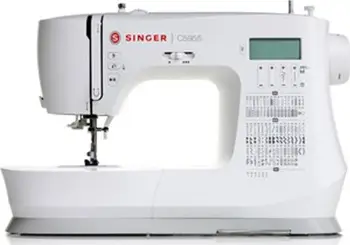 Makina qepëse Singer C5955, 417 qepje, 8 vrima për kopsa, e bardhë