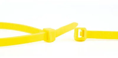 Lidhëse kabllosh najloni, 710 mm, set 10 copë, të bardha - 2