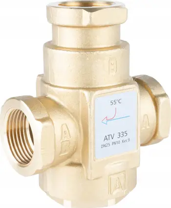 Valvul temperature Afriso ATV 335, DN25, 55°C, bronz