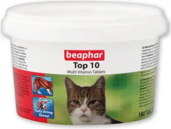 Multivitamin për mace Beaphar Top 10, 180 copë