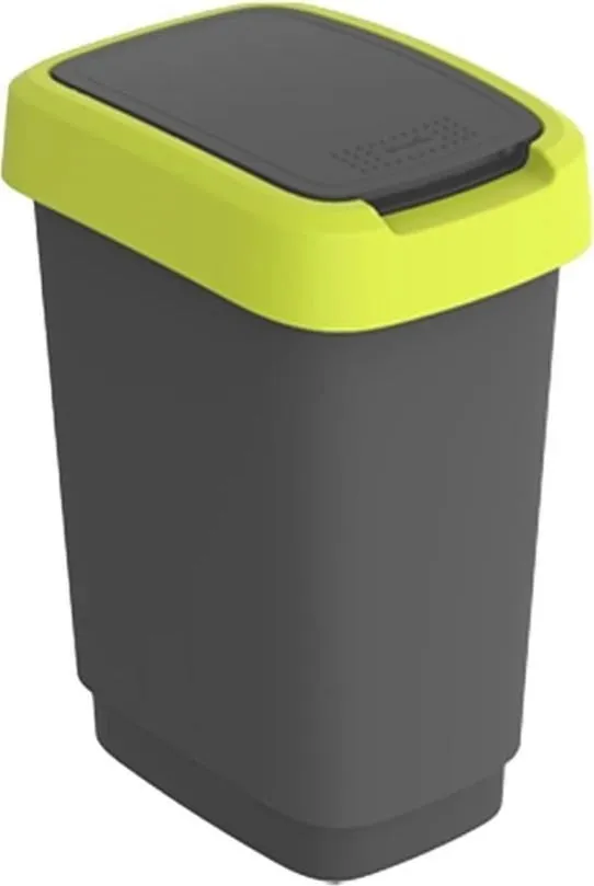 Kosh mbeturinash Rotho Twist 10L, Plastikë, Lime - 1