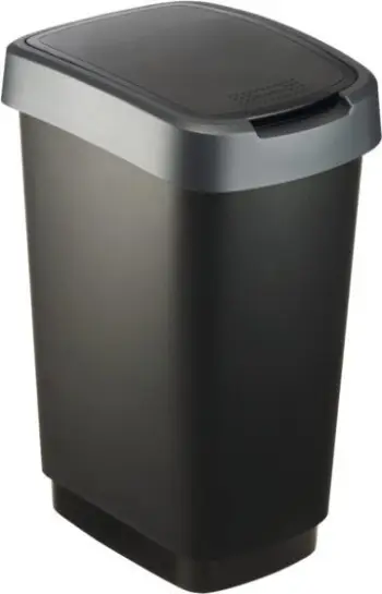 Kosh për mbeturina Rotho Twist (TWIST 25L ball), 25 l, i hirtë