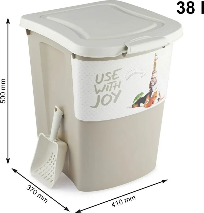 Kontenier ushqimi Rotho Archie, Beige - 3
