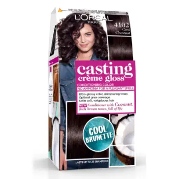 Ngjyrë për flokë L'Oreal Paris Casting, 4102 Cool Chestnut, 48 ml