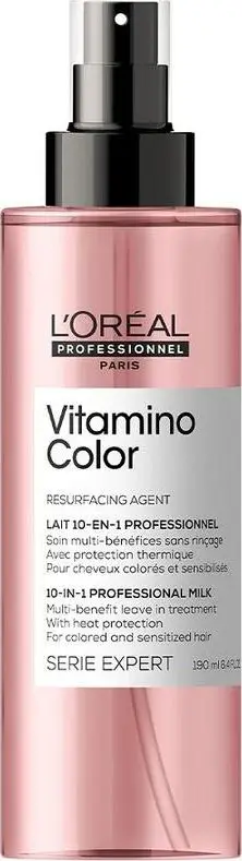 Spray multifunksional për flokë të ngjyrosura L'Oreal Professionnel Serie Expert Vitamino Color 10in1 për femra, 190ml