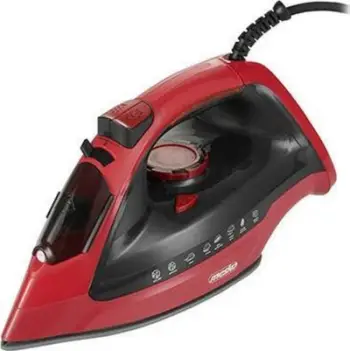Hekur me avull Mesko MS5031, pllakë qeramike, rezervuar 400 ml, 3000W, kuqe/zezë