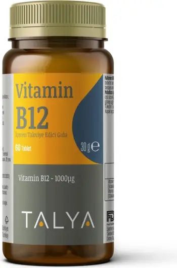Suplemente Talya Herbal Vitamin B12 Methylcobalamine 1000 µg, 60 tableta, 30g