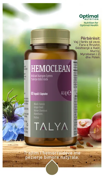 Suplemente TALYA Herbal Hemoclean Hemorrhoid Support, 60 kapsula - 2