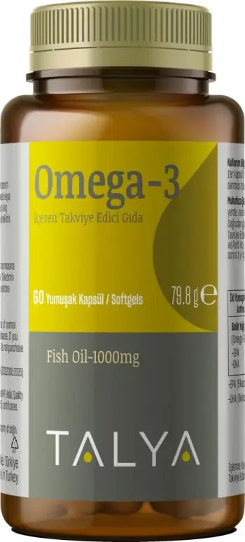 Suplemente TALYA Herbal Omega 3 Fish Oil, 1000 mg, 60 kapsula