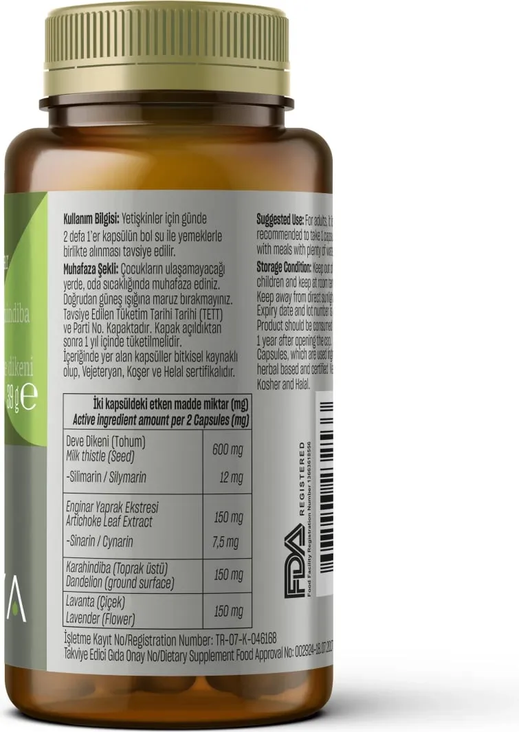 Suplemente TALYA Herbal ADM Special Liver Support, 60 kapsula - 2