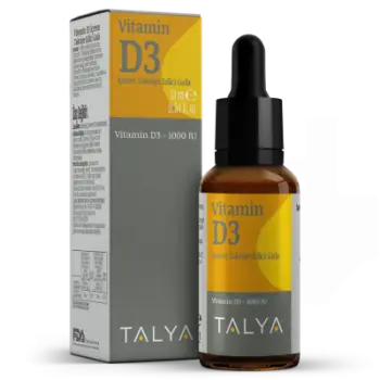 Suplemente TALYA Herbal Vitamin D3 Liquid Drops, 10 ml