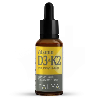 Suplemente TALYA Herbal Vitamin D3 K2 Liquid Drops, 10ml - 2