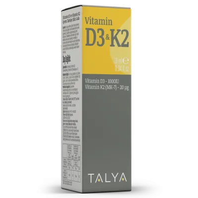 Suplemente TALYA Herbal Vitamin D3 K2 Liquid Drops, 10ml - 3