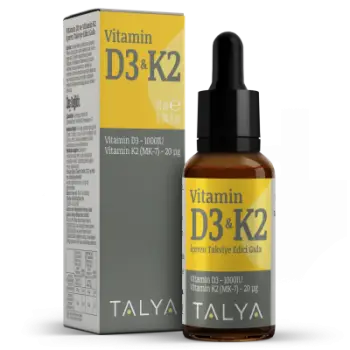 Suplemente TALYA Herbal Vitamin D3 K2 Liquid Drops, 10ml