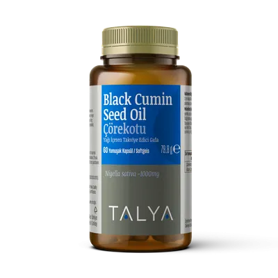 TALYA Herbal Black Seed Oil, 2000 mg, 60 kapsula - 1