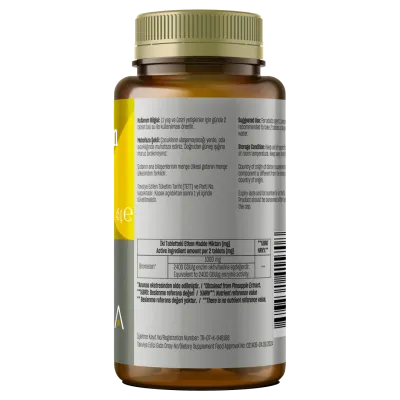 Suplemente TALYA Herbal Bromelain 1000 mg 2400 GDU/g, 60 kapsula - 2