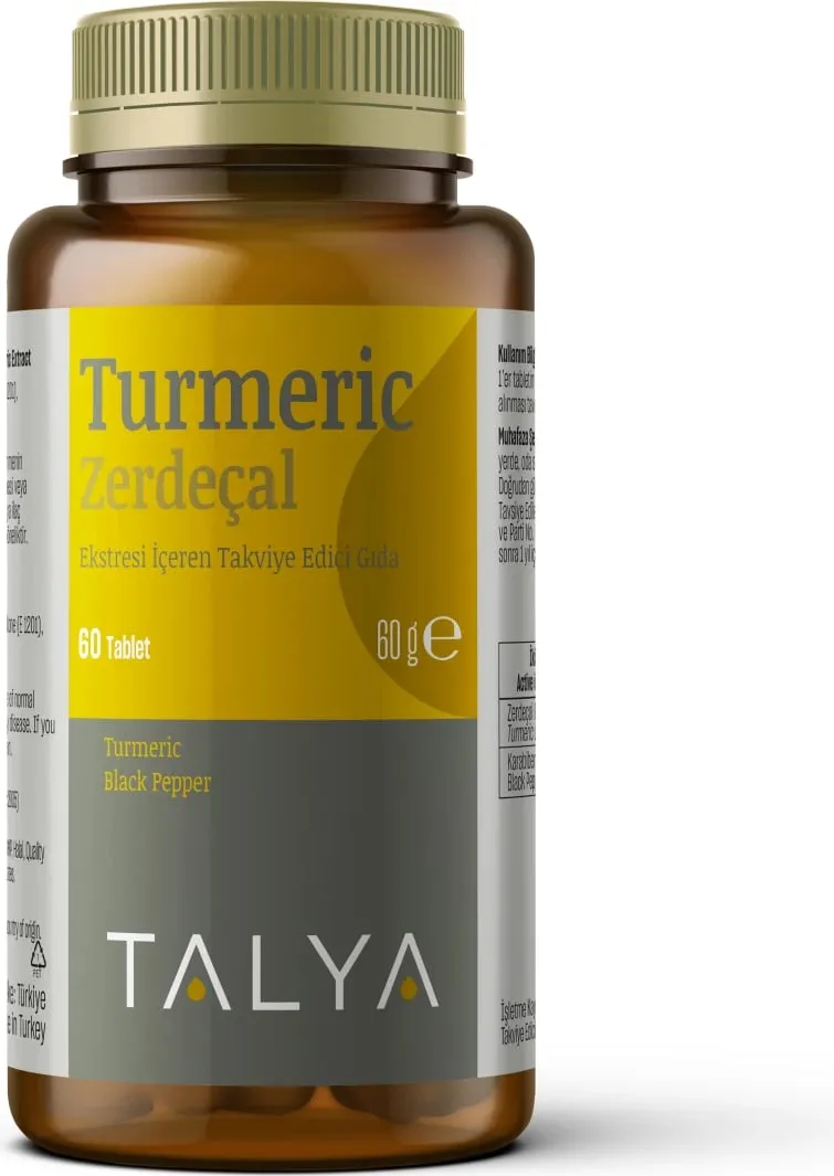 Suplemente TALYA Herbal Turmeric Curcumin, 1120 mg, 60 kapsula - 1