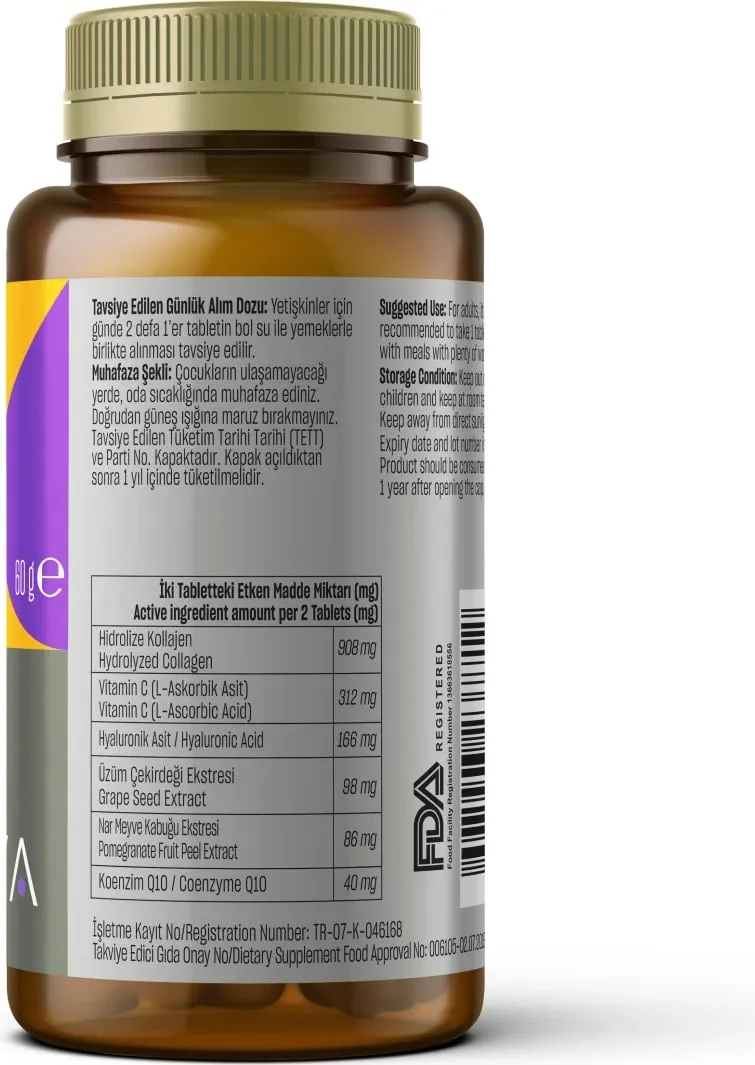 TALYA Herbal Hydrolyzed Collagen Complex, 60 kapsula - 2