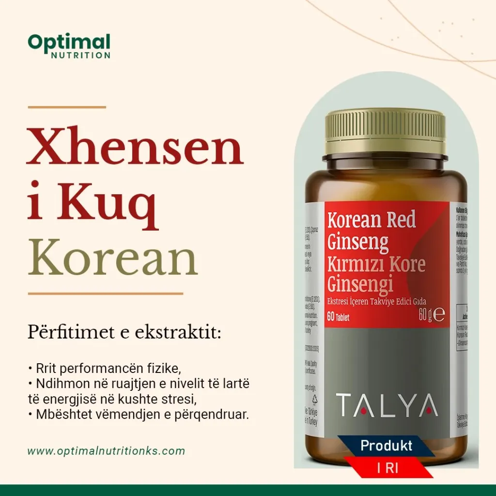 Suplemente TALYA Herbal Korean Red Ginseng Extract 1130 mg, 60 kapsula - 3