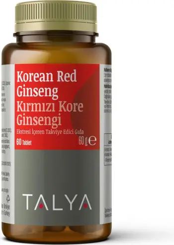 Suplemente TALYA Herbal Korean Red Ginseng Extract 1130 mg, 60 kapsula