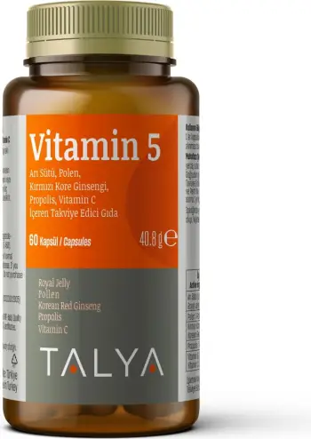 TALYA Herbal Vitamin 5 Immune Support, 60 kapsula