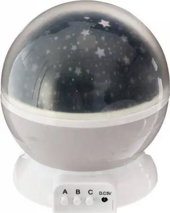 Lampë nate Atmosphera PVC, LED, me bateri AAA, e bardhë