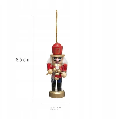 Set figurina Krishtlindjesh Feeric Christmas, 4 Nutcracker prej druri, shumëngjyrëshe - 2