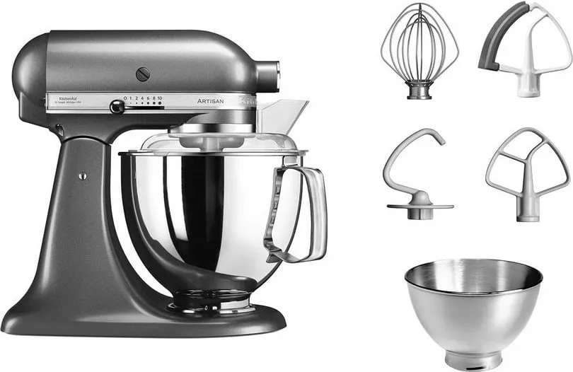 Mikser KitchenAid Artisan 5KSM175PSEAC 300W argjendtë - 3