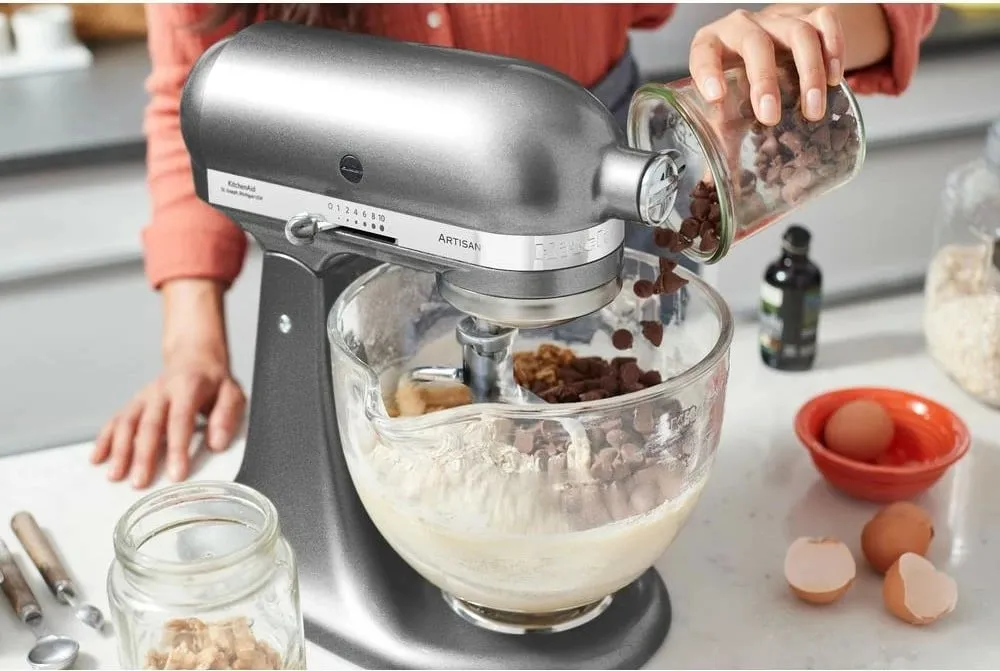Mikser qëndrues KitchenAid 5KSM185PSEMS 4.8L, silver - 5