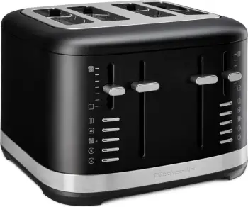 Tostier KitchenAid 5KMT4109EBM, 4 feta, çelik inox, e zezë