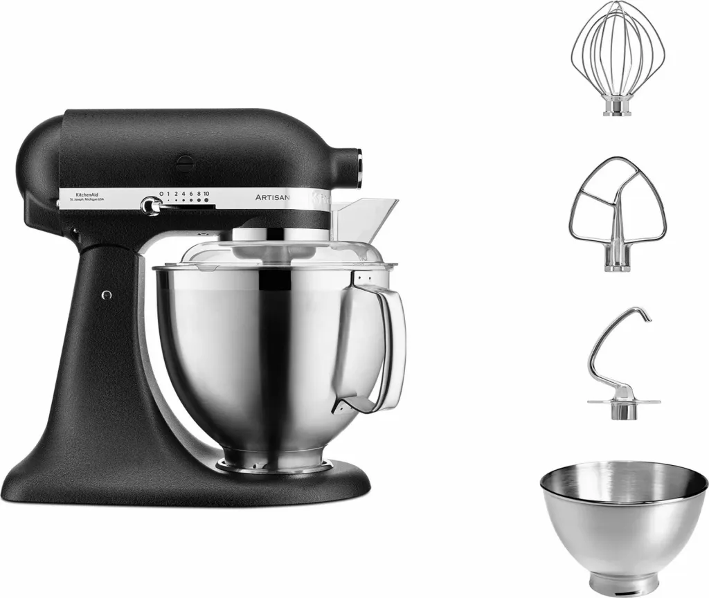 Mikser kuzhine KitchenAid 5KSM185PSEBK 4.8L, truffle black - 2