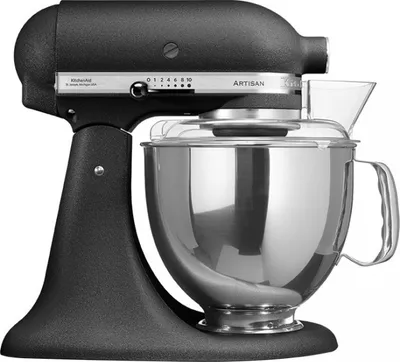 Mikser planetar KitchenAid 5KSM175PSEBK, 4.8L, 300W, i zi - 1