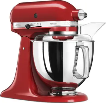 makinë kuzhine, KitchenAid, Artisan 5KSM175PSECA, 4.8L, 10 shpejtësi, kokë me ngritje, Candy Apple Red