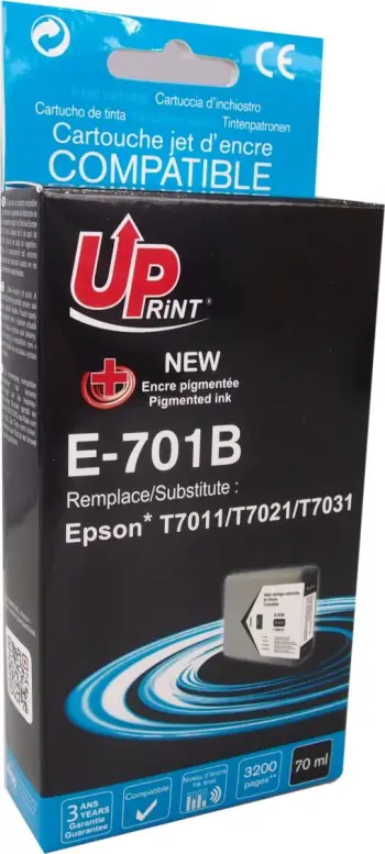 Ngjyrë për printer UPrint E-701B / C13T70114010, e zezë