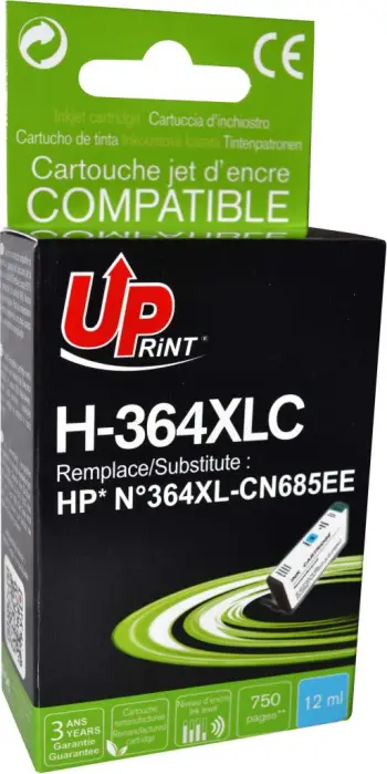 Ngjyrë për printer UPrint H-364XLC/ CB323EE, cyan