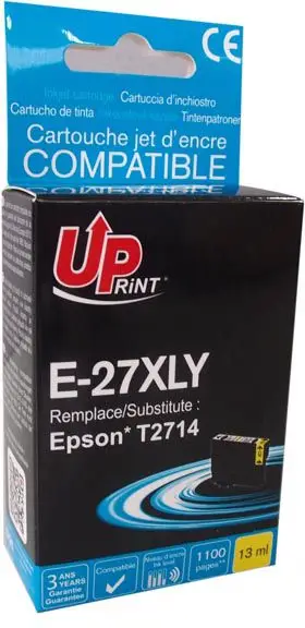 Ngjyrë printeri UPrint E-27XLY, 13ml, e verdhë