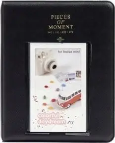 Album fotografik LoveInstant, 64 foto, për Fujifilm Instax Mini 7 8 9 11, i zi